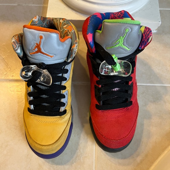 Jordan 5 Retro What The (GS) Good Condition! - Picture 2 of 6